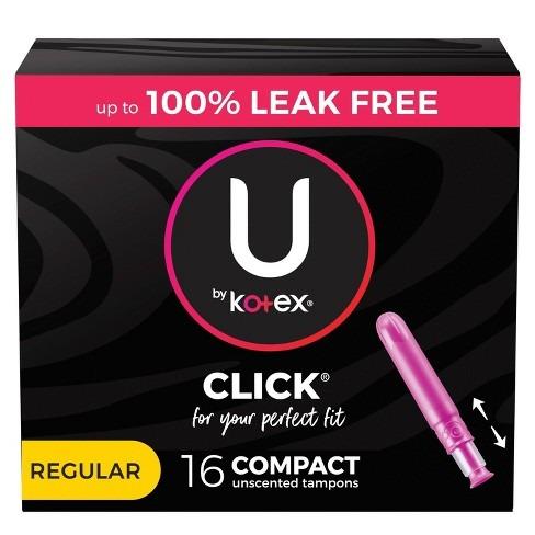 Kotex UBK Click With Comfort Flex Unscented Tampons