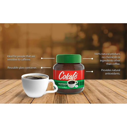 Colcafé Instant Decaf Coffee Jar