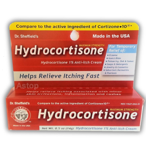 Dr. Sheffield's Hydrocortisone 1% Maximum Strength Anti-Itch Cream, 5 Oz.