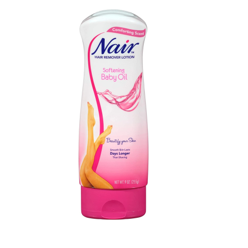 Nair Hair Remover Lotion Softening Baby Oil 9 Ounce