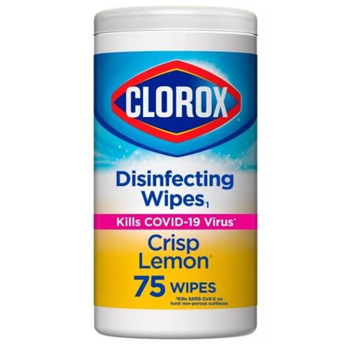 Clorox Disinfecting Wipes Bleach Free Cleaning Wipes - Crisp Lemon - 75ct