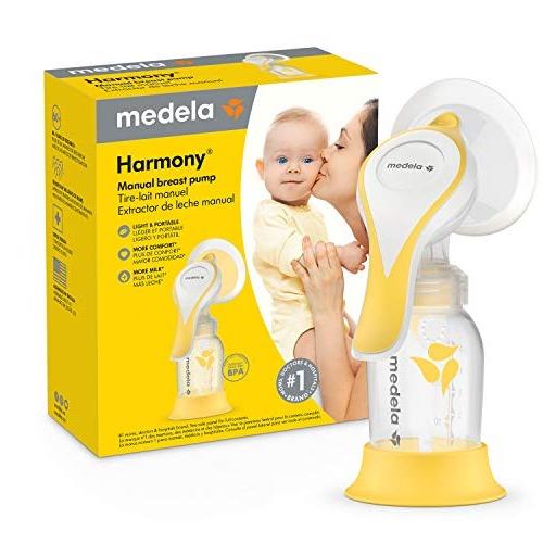 Medela Harmony Manual Breast Pump, Single Hand Breastpump with Flex Breast Shields