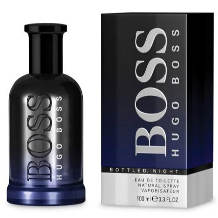 Hugo Boss Bottled Night Eau De Toilette Spray For Men 3.3 Oz