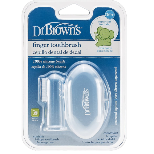 Dr Brown's Silicone Finger Toothbrush with Case