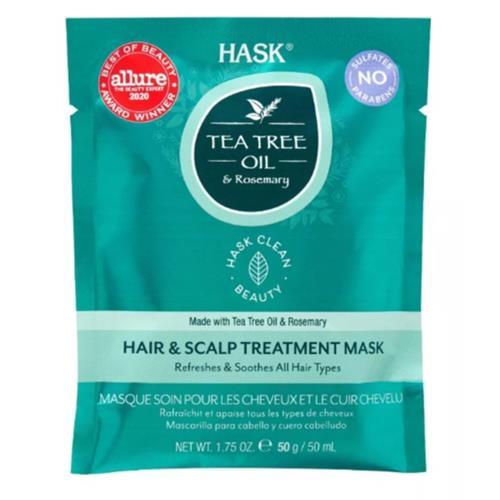 Hask Scalp Treatment Hair Mask Infused with Tea Tree & Rosemary Oil - 1.75oz