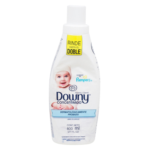 Downy Fabric Softner Soft & Gentle - 800ml - Recommended By Pampers