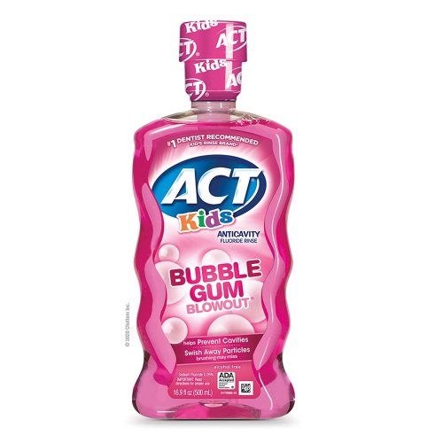 Act Kids Anticavity Flouride Rinse Bubble Gum 16.9 Ounce