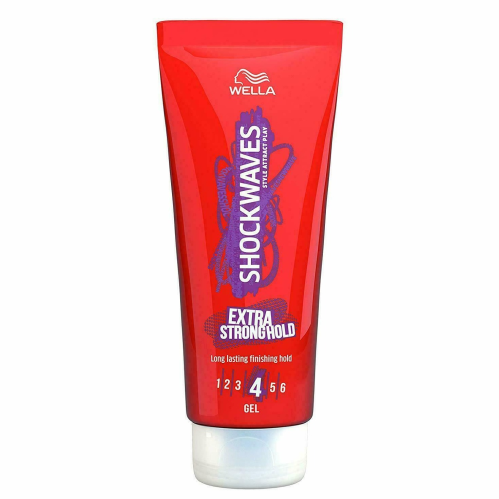 Wella Hair Gel Shockwaves Extra Strong Hold Styling Product 200 ml