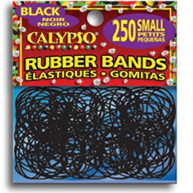 CALYPSO RUBBER BANDS - SMALL - 250 CT - BLACK