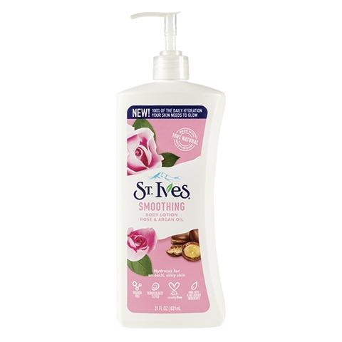 St. Ives Rose and Argan Oil Smoothing Body Lotion 21 oz