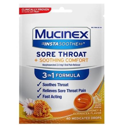 Mucinex Insta Soothe 3 In 1 Formula Medicated Drops