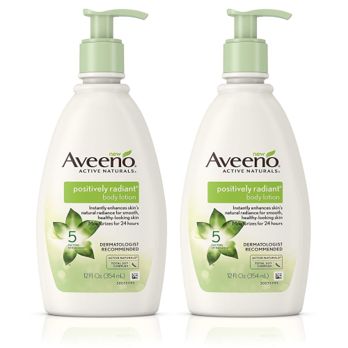 AVEENO POSITIVELY RADIANT BODY LOTION 12OZ