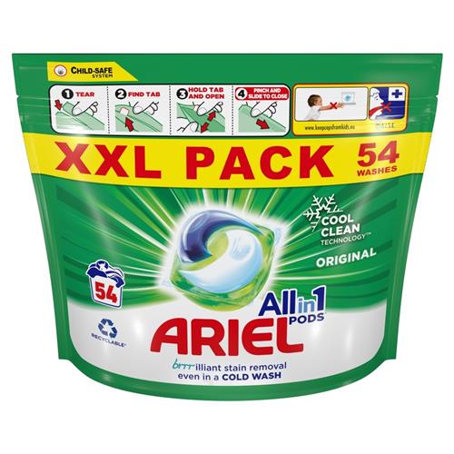 Ariel All In 1 Pods XXL Pack, 54 Count