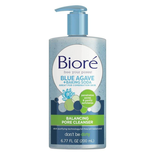 Biore Blue Agave & Baking Soda Pore Cleanser for Combination Skin 6.77 oz