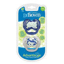 Dr. Brown’s Advantage Pacifier – Stage 1, Glow in the Dark, 2-Pack, Blue, 0-6 m