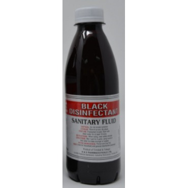 Black Disinfectant Sanitary Fluid