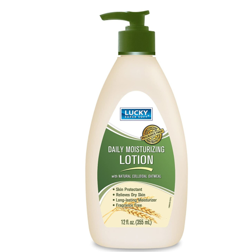 LUCKY DAILY MOISTURZING LOTION WITH NATURAL COLLOIDAL OATMEAL 12 OZ