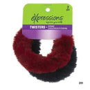 Expressions 2Pc Furry Hair Twisters