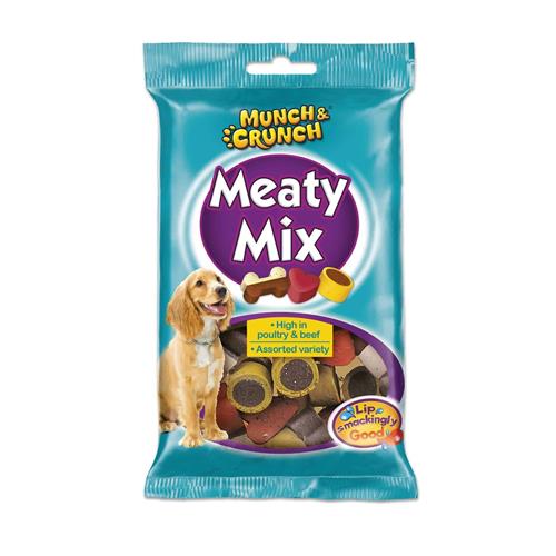 Munch & Crunch Dog Meaty Mix 140g