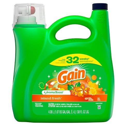 Gain Island Fresh + Aroma Boost Liquid Laundry Detergent 138 fl oz