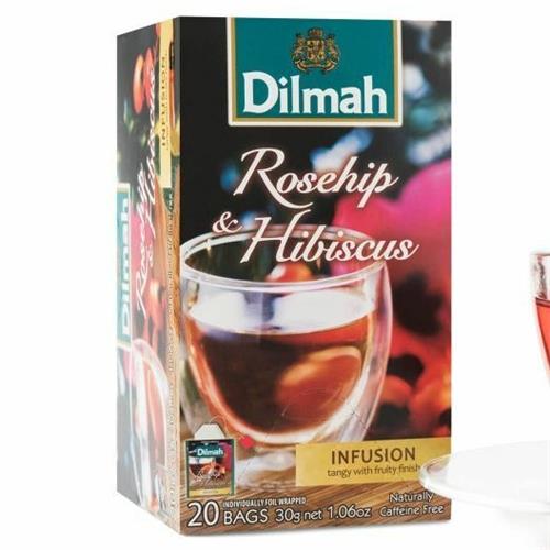 Dilmah Pure Rosehip & Hibiscus Flowers Tea 30g