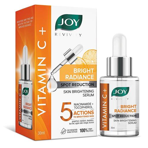 Joy Revivify Vitamin C+ Face Serum for Glowing Skin 30 ml | Reduces Dark Spots, Pigmentation & Bright Radiance