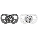 Twistshake 2 Pack Baby Pacifier - Black & White