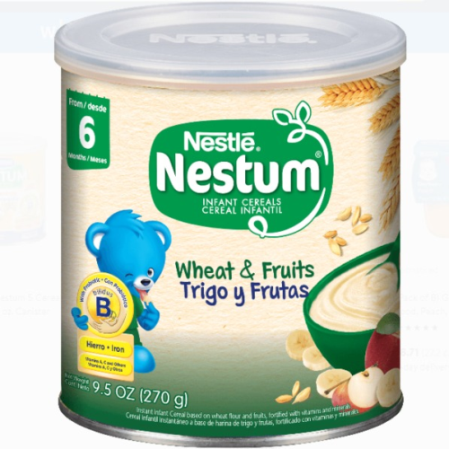 Nestum Probiotics Infant Cereal, Wheat & Fruits 270g