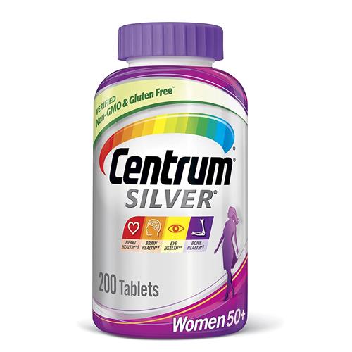 Centrum Silver Multivitamin, Multimineral Supplement Tablets For Women 50 + 200 Count