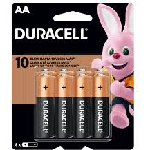 Duracell AA Alkaline Battery Pack 8