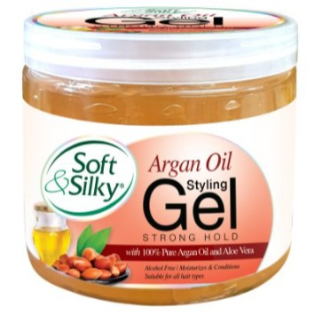 SOFT AND SILKY GEL - ARGAN OIL 8 OZ