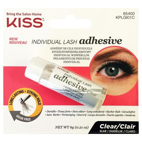 Kiss Individual Lash Durable Adhesive - Clear 6g - Long Lasting & Odor Free
