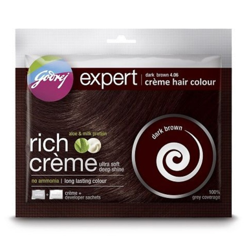 Godrej Expert Creme Hair Colour Dark Brown 20g 20ml
