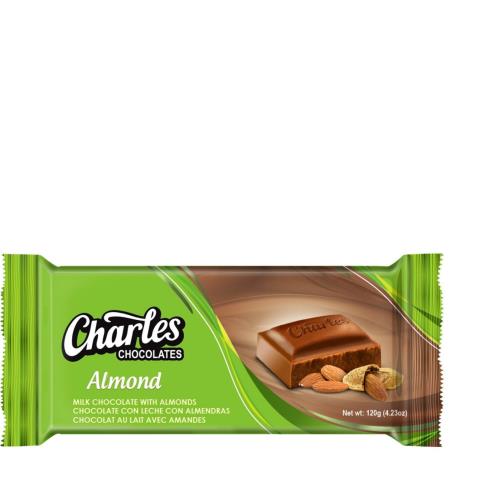 Charles Whole Nut Almond Chocolate 108g