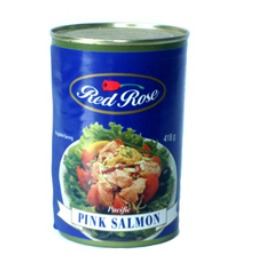 Red Rose Pink Salmon In Water 418g