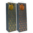 Foil Geometric Bottle GIft Bag
