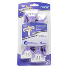 Xtra Care Triple Blade Pivoting Head Disposable Razor, 4 Pac