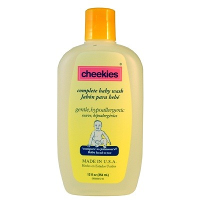 CHEEKIES BABY WASH 12OZ