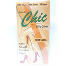 CHIC ULTRA SHEER FOOT SOCKS