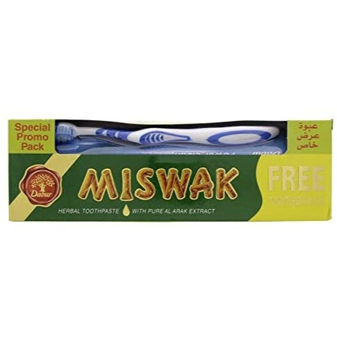 Dabur Miswak Herbal Toothpaste, 170 g Free Toothbrush Included