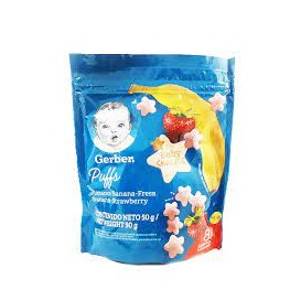 Gerber Puffs 50g - Banana Strawberry