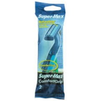 Super-Max Razor Comfort Grip Men's 2Ct