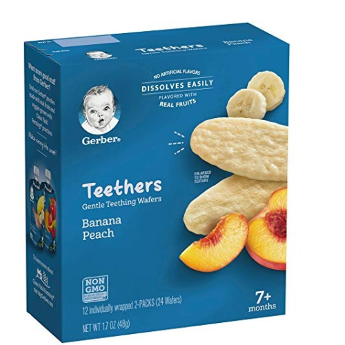 Gerber Teething Wafers 24- Banana Peach