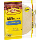 Old El Paso Flour Tortilla Shells for Burritos - 8 tortillas, 11oz