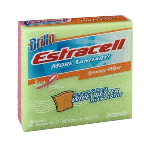 Brillo Estracell Sponge & Wipe 3pcs