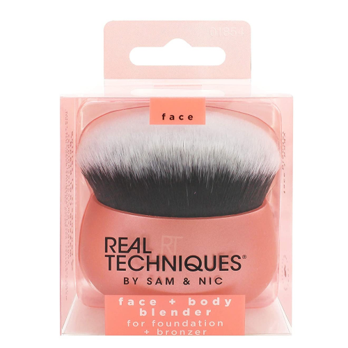 Real Techniques Synthetic Bristle Face Brush Cut to Size for Uniform, Streak-Free Application, Face and Body