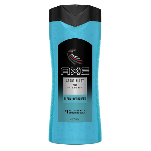 AXE 2 in 1 Body Wash and Shampoo for Men, Sport Blast, 16 oz