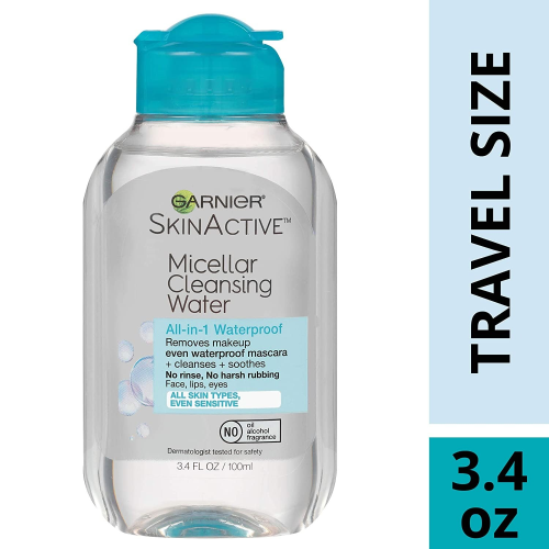 Micellar Cleansing Water for the Face, All in 1 Cleanser and Make-up Remover, Garnier, Waterproof 3.4 oz