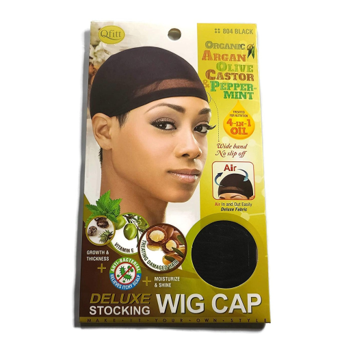 Organic Argan Olive Oil & Shea Butter Treated Deluxe Wig Cap