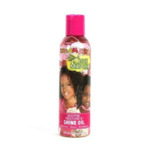 AFRICAN PRIDE DREAM KIDS OLIVE MIRACLE SOOTHE RESTORE & SHINE OIL 6 OZ